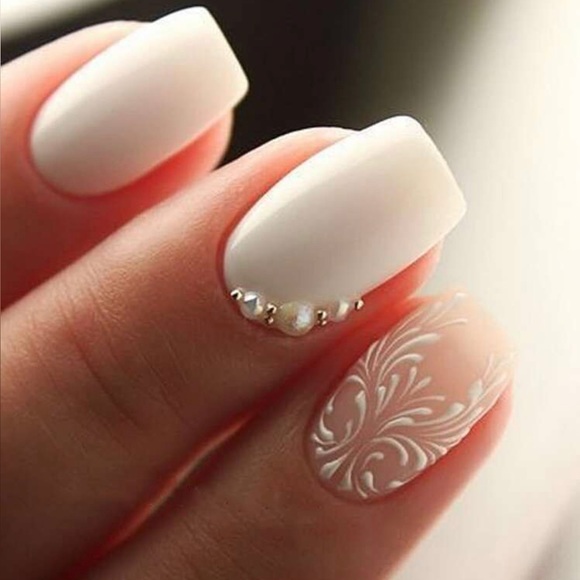 Other - 24 piece white nail set. New.